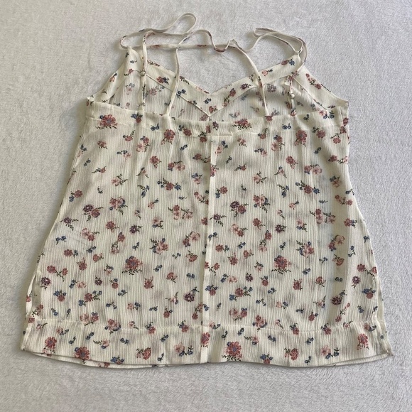 AG Maggie Tank Top, Spaghetti Straps, Floral, White Multi, Small NWT - Picture 8 of 14